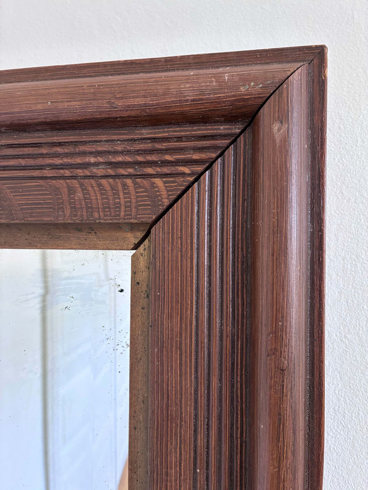 Antieke Duitse Biedermeier Wandspiegel, 19e Eeuw photo furniture