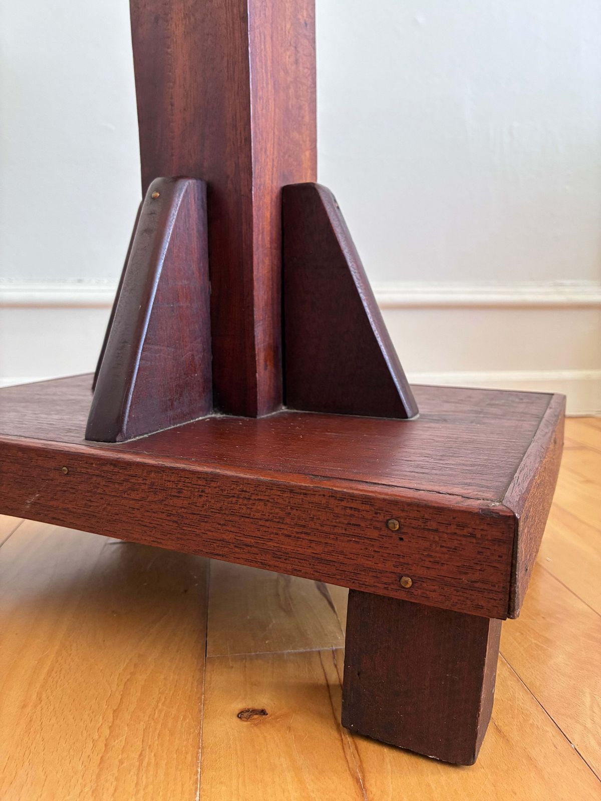 Vintage Arts And Crafts Tile Top Side Table / Plant Stand photo vinterior