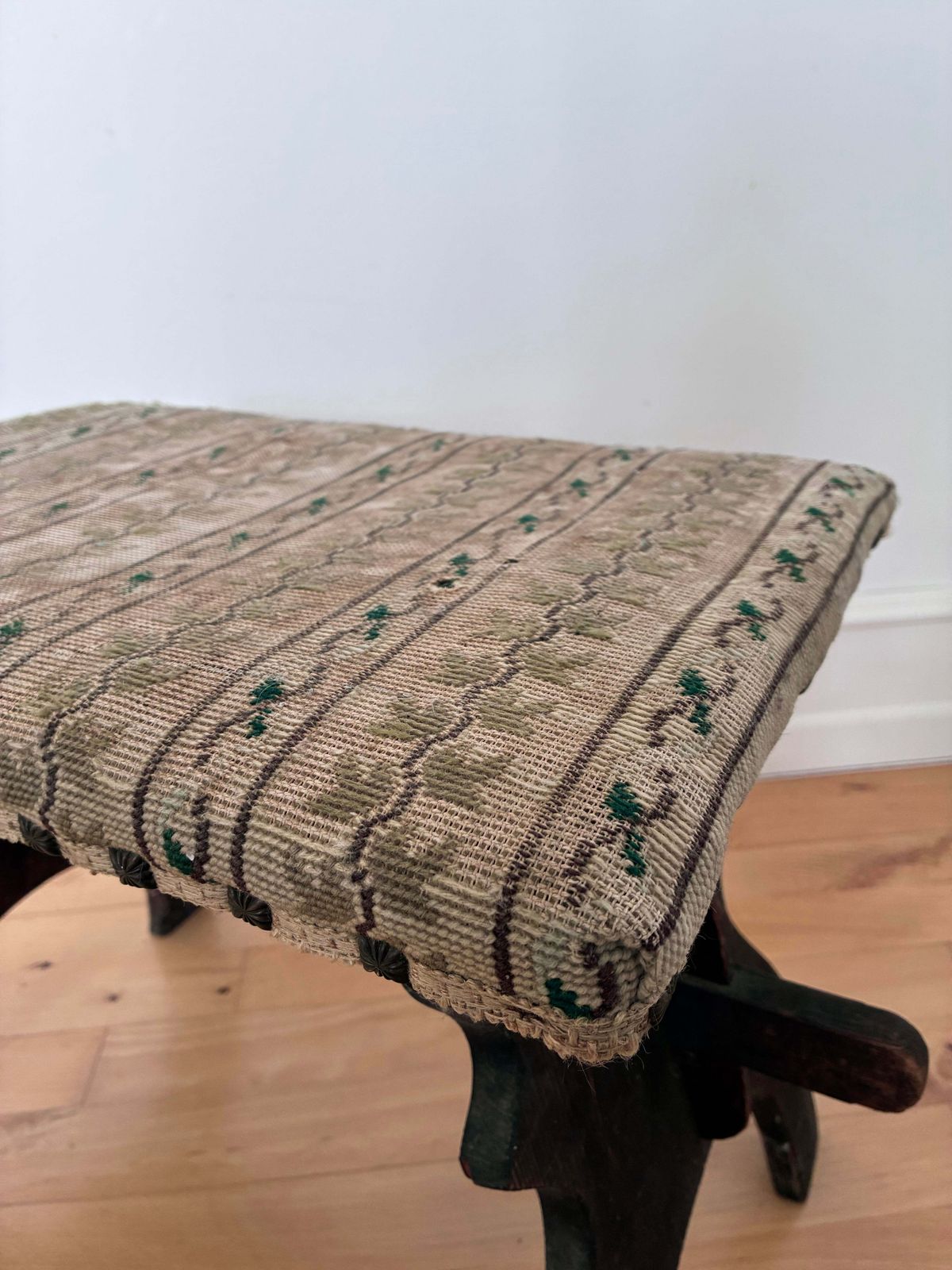 Antique Rustic Spanish Small Entryway Bench photo furniture