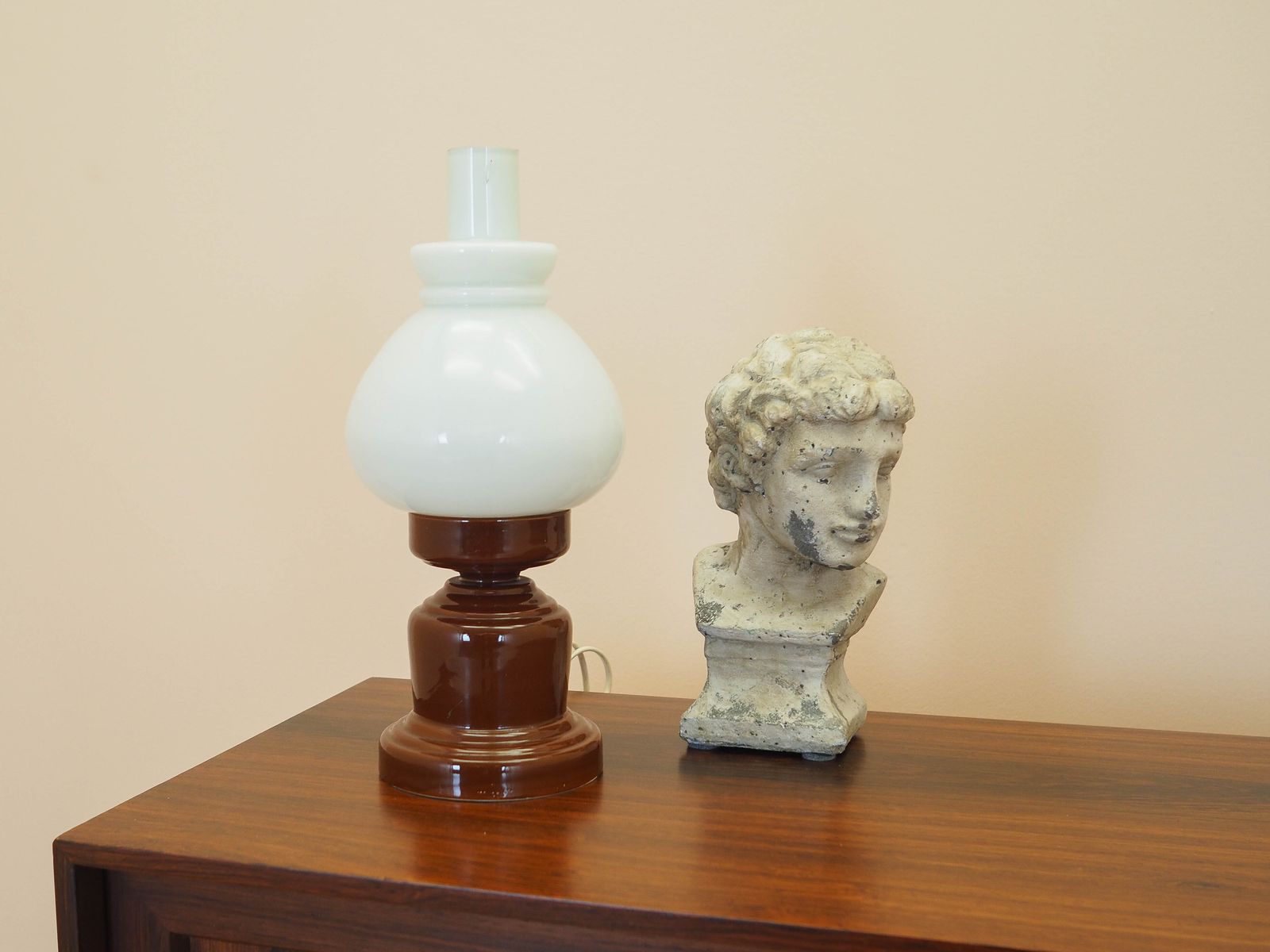 Keramische lamp, Pools design, 1977, geproduceerd door Dzpe Polam Mysłakowice photo Verlichting
