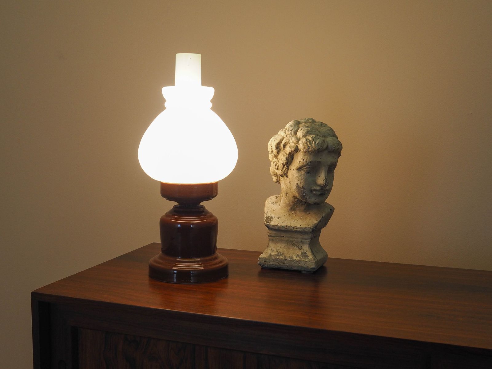 Lampe en céramique, design polonais, 1977, fabriquée par Dzpe Polam Mysłakowice photo 449.0
