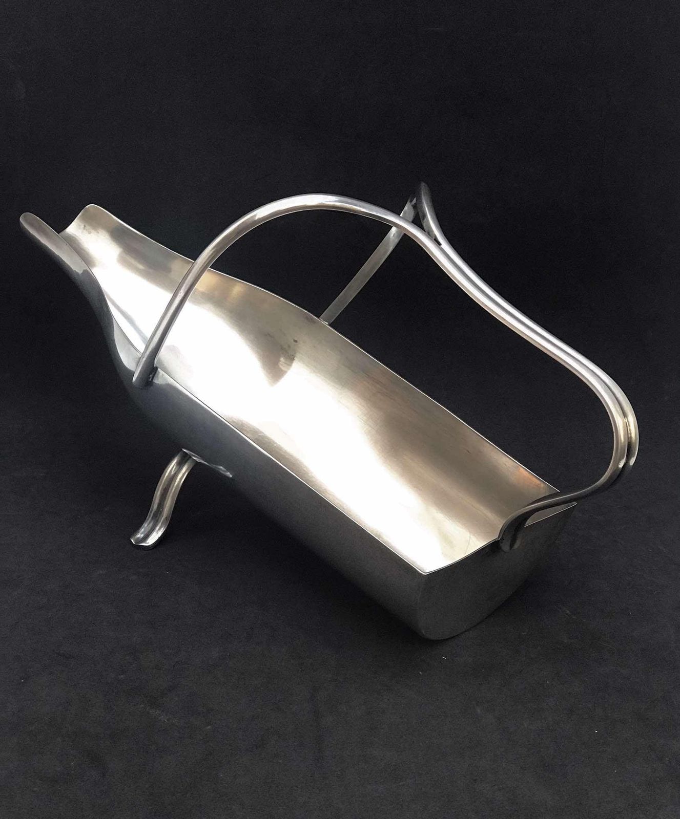 Wijnfleshouder / Wijnwieg – Gemaakt In België – Mid Century – Baraccessoire photo 215.0