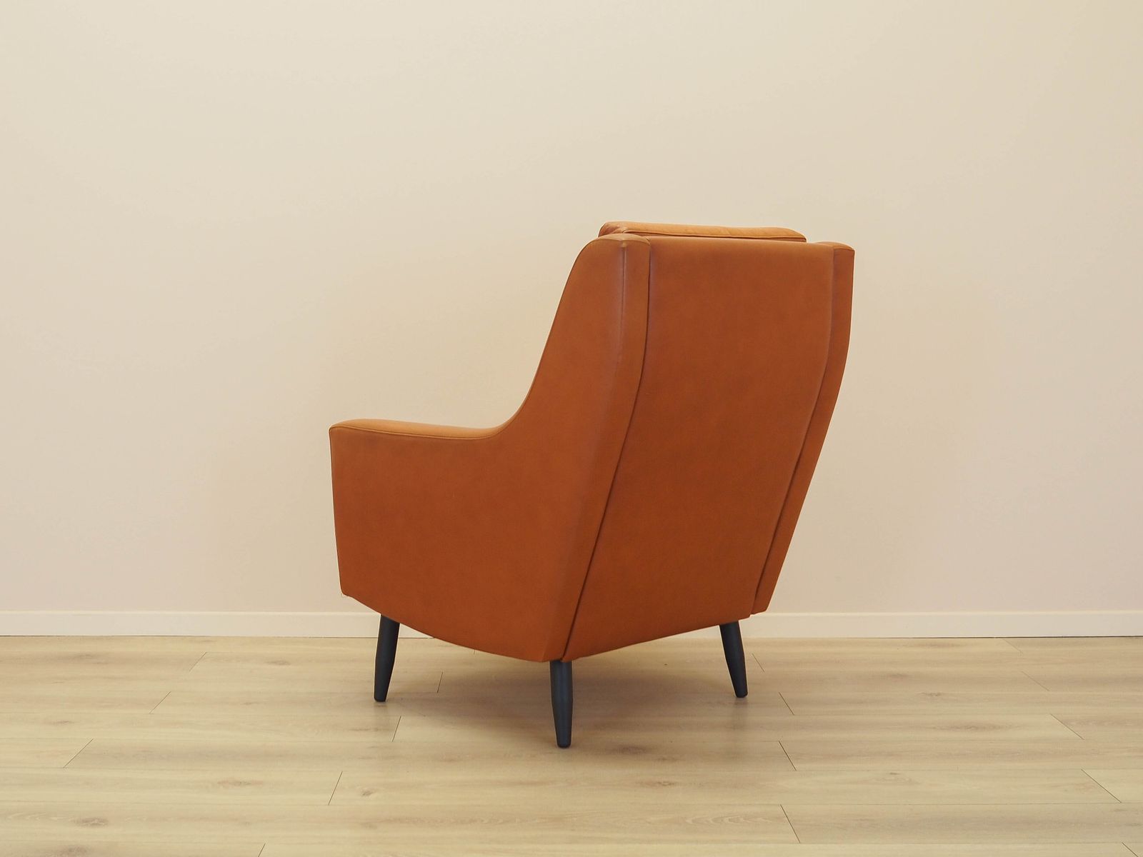 Oranje Fauteuil, Deens Design, Jaren 1970, Gemaakt In Denemarken photo 929.0