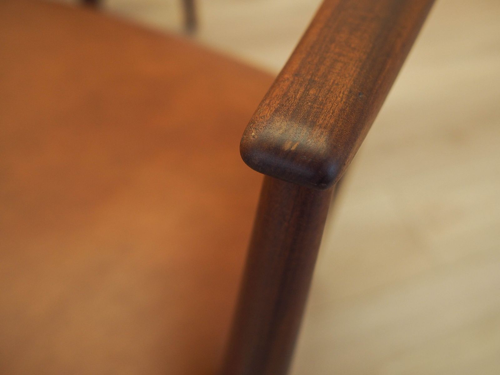 Set van zes teakhouten stoelen, Deens design, jaren 1970, gemaakt in Denemarken photo vintage