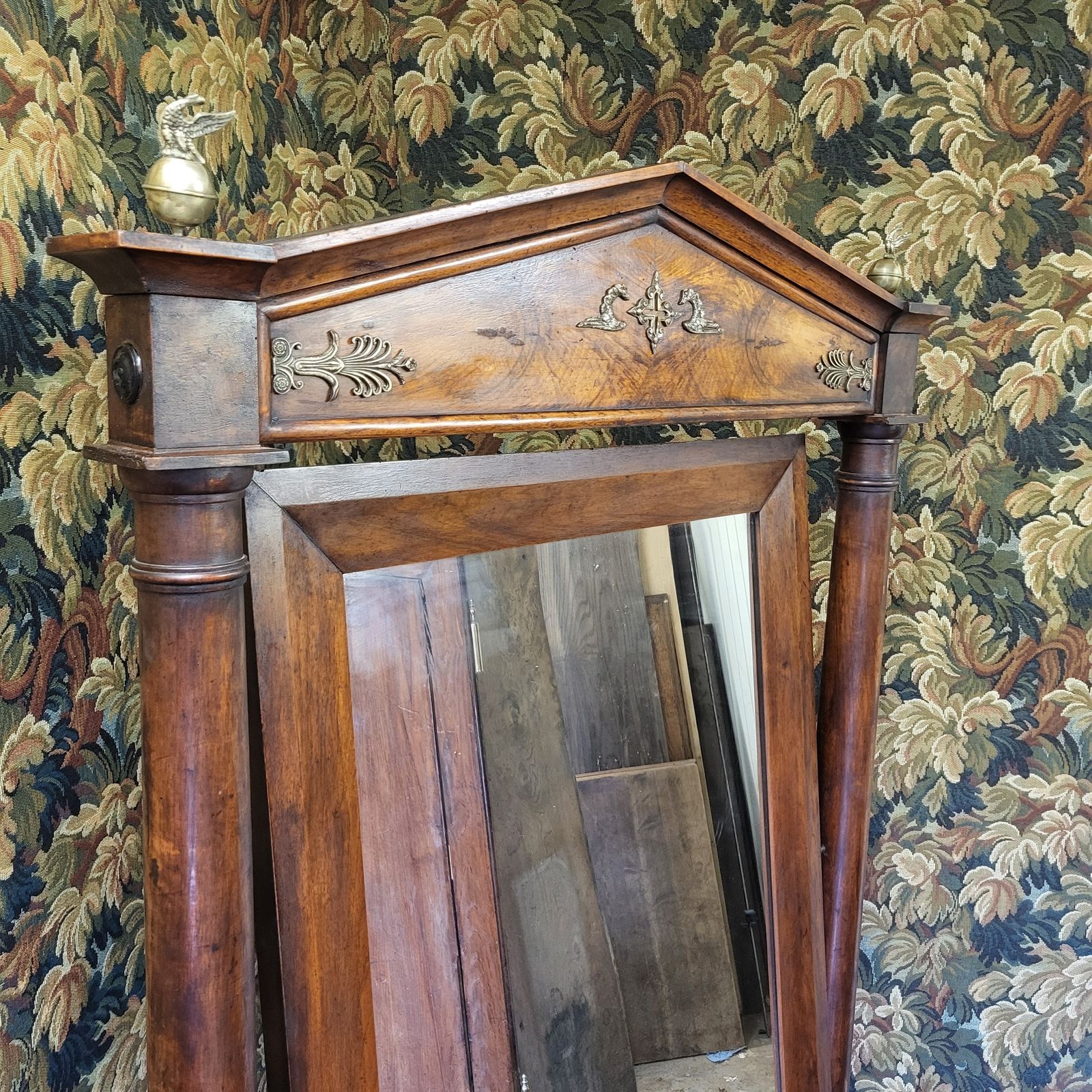 Large French Cheval Mirror, 1800s photo Home Decor