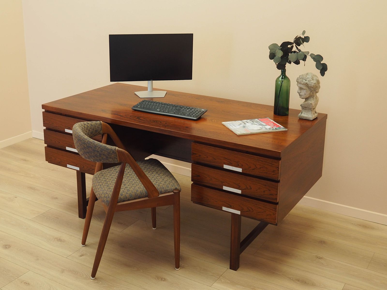 Rozenhout Bureau, Deens Design, Jaren 1970, Fabrikant: Eigil Petersens Møbelfabrik photo 2859.0