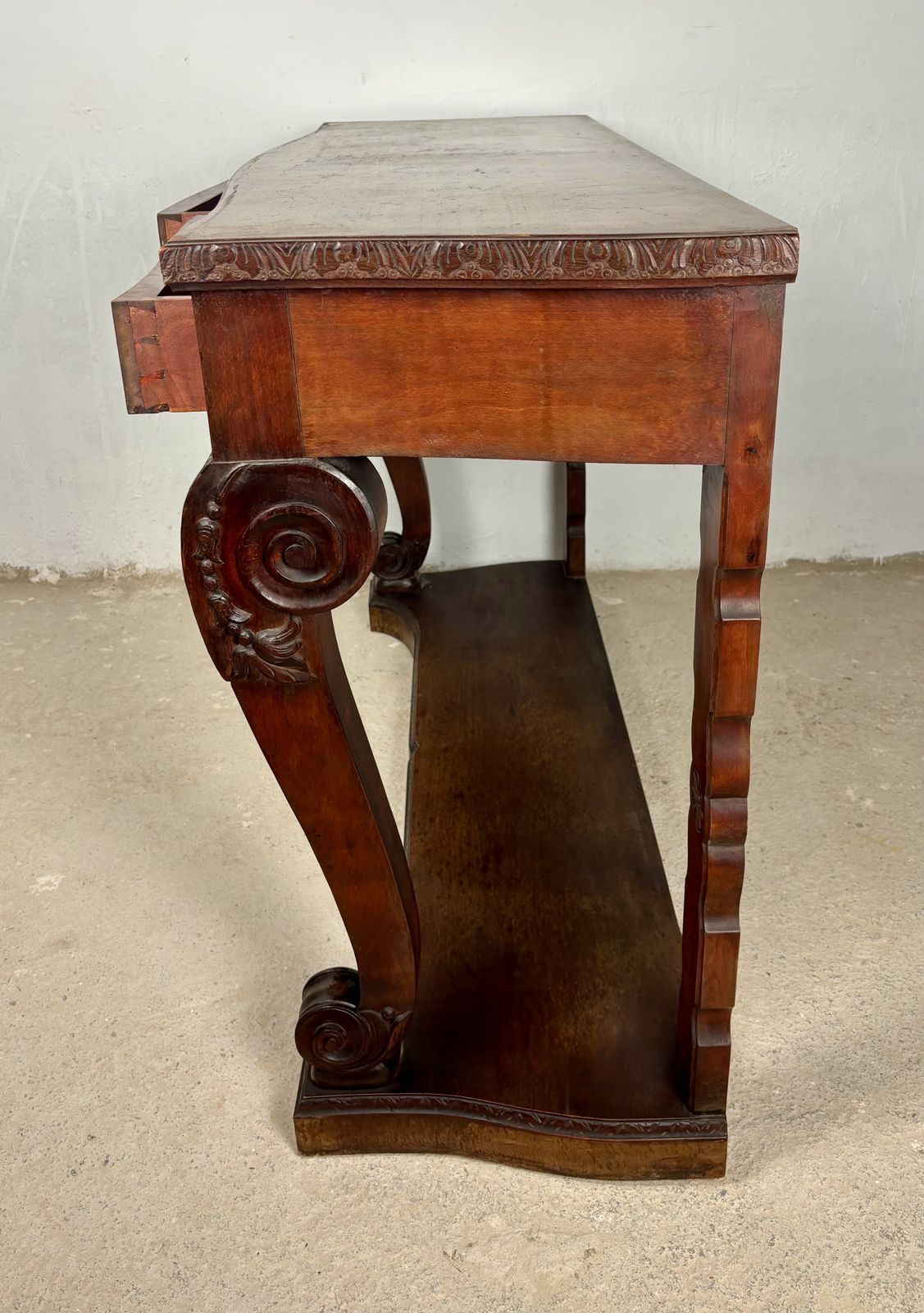 photo for sale Mesa Consola 2 Cajones Color Caoba
