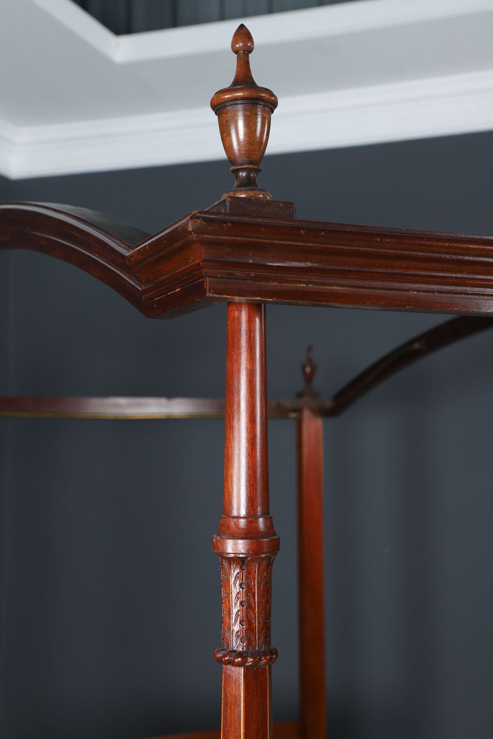 3250.0 English Edwardian Mahogany 3ft 6” Single Four Post Bed By Heals Of London (Circa 1910) photo