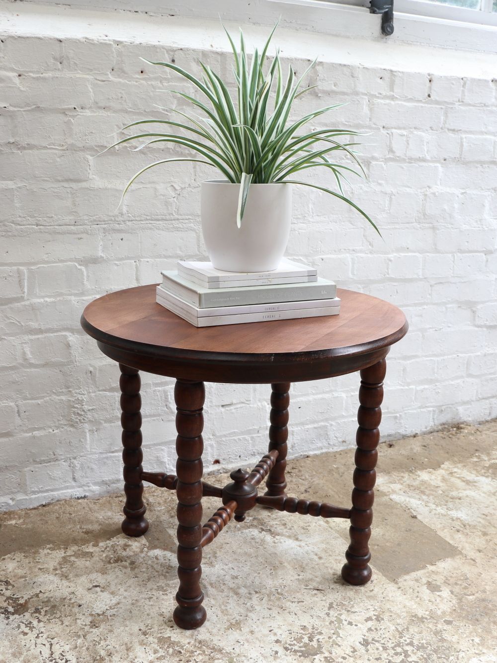 Furniture Vintage French Bobbin Table photo