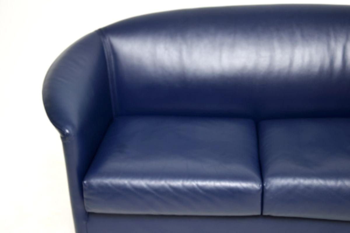 Vintage Leather Two Seat Sofa By Wittmann photo for sale