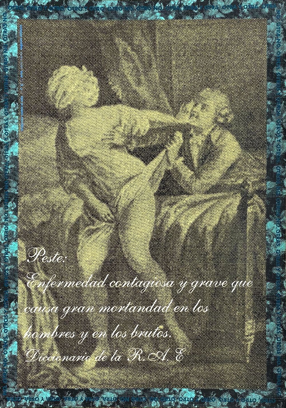 Eugenio Dittborn Poster Peste (Sida) 1994