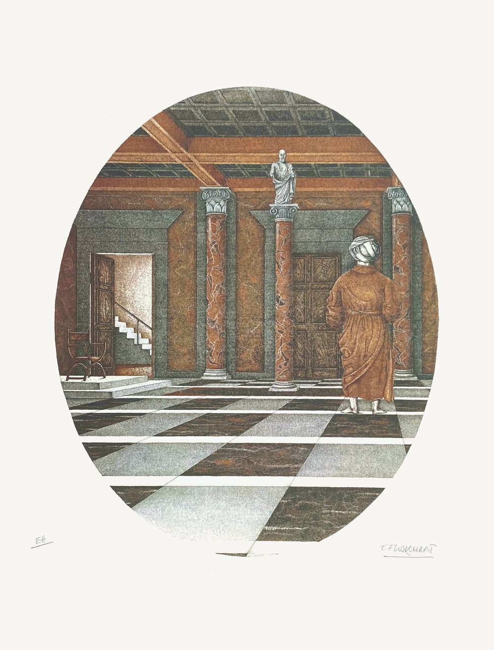 Sérigraphie signée Le Verdict, Elisabeth Flick Charlot, 1997