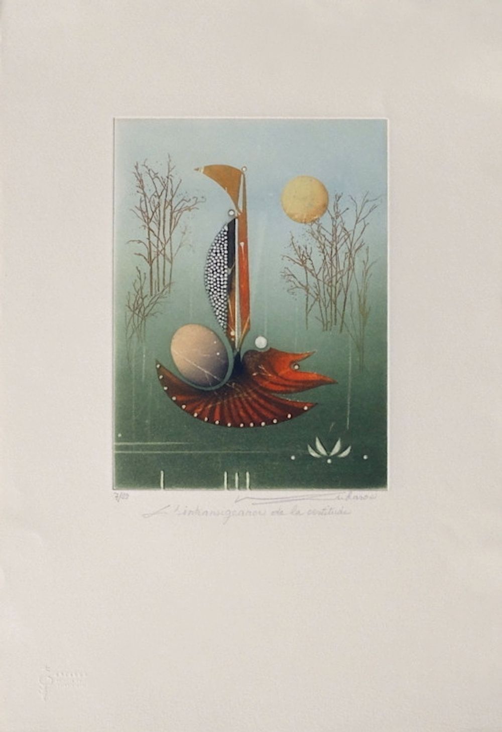 Renée Lubarow Gesigneerde Ets L'intransigeance De La Certitude 1990
