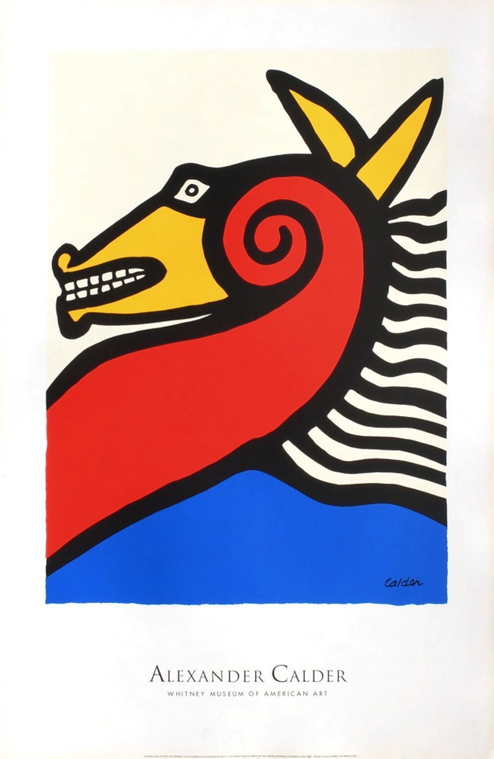 Affiche Alexandre Calder Horse 1990