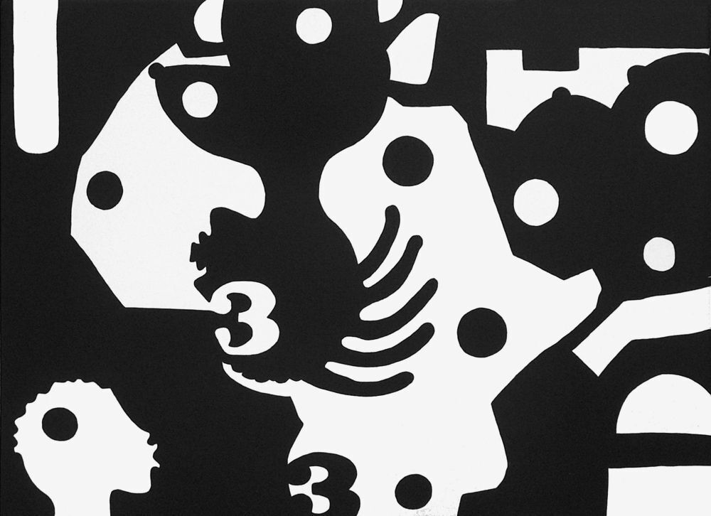 José De Guimaraes gesigneerde lithografie Série Inframundo VIII 2010