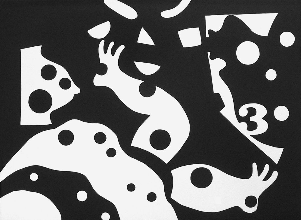 Lithographie signée José De Guimaraes, Série Inframundo V, 2010