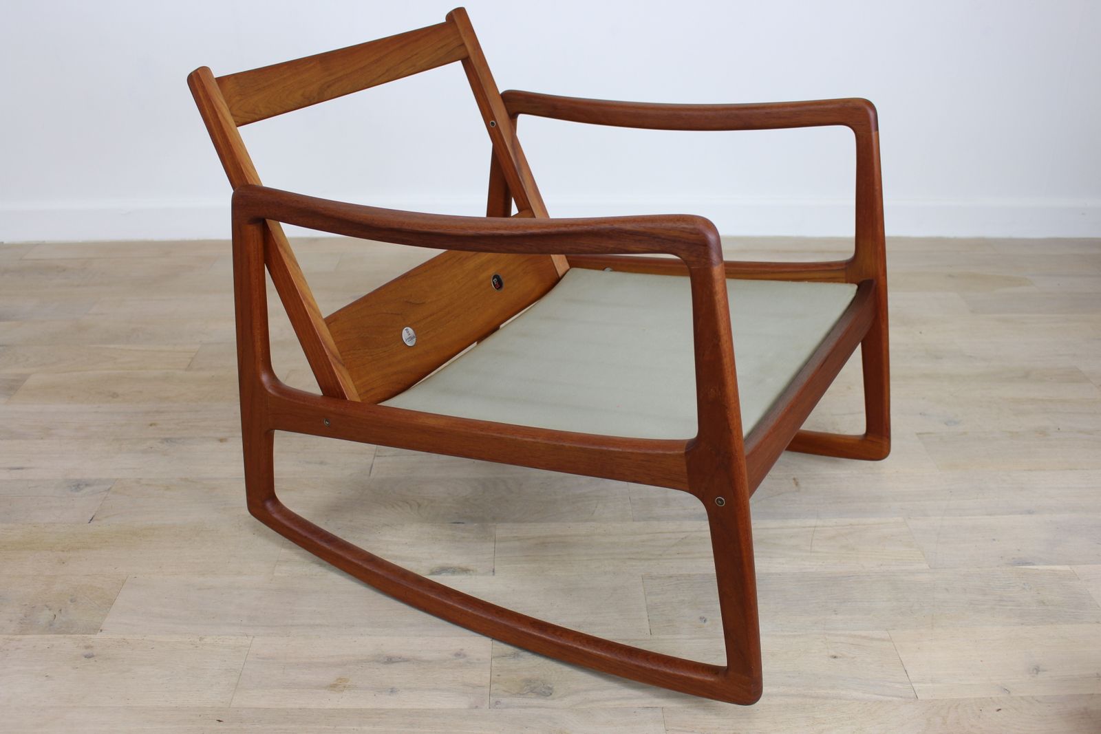 Teak Rocking Chair Fd120 By Ole Wanscher