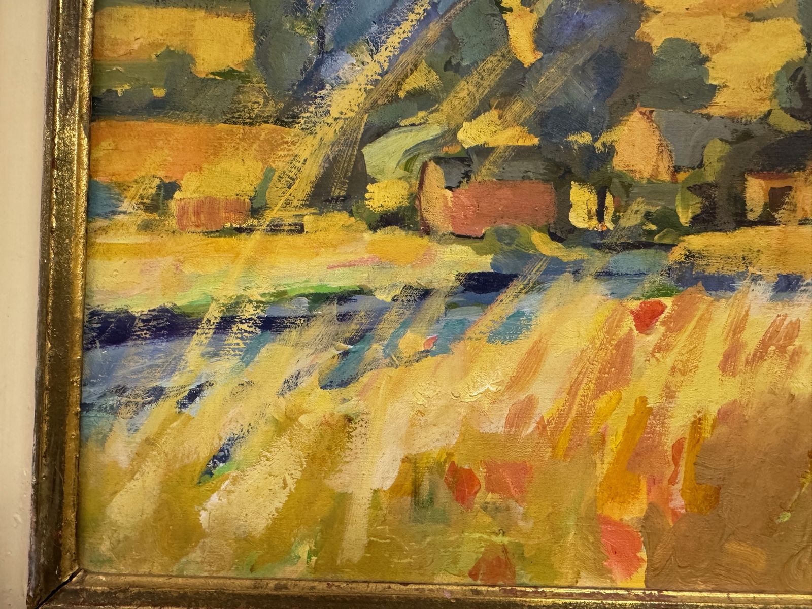 Expressive Landscape Painting By British Artist Elizabeth Jane Lloyd (1928–1995) photo 375.0
