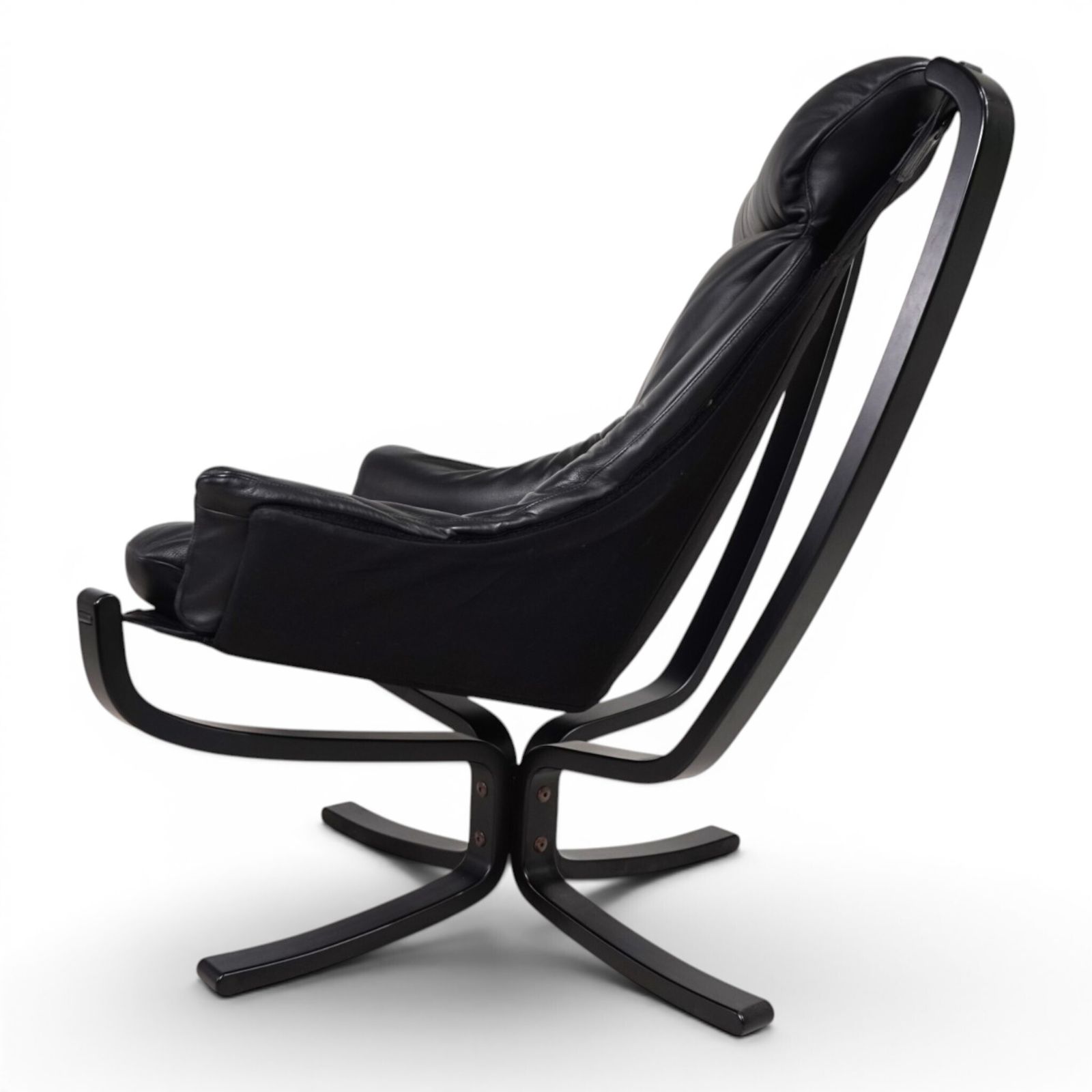 Poltrona Frau Viking Leather Lounge Chair door Sigurd Ressell, 1970
