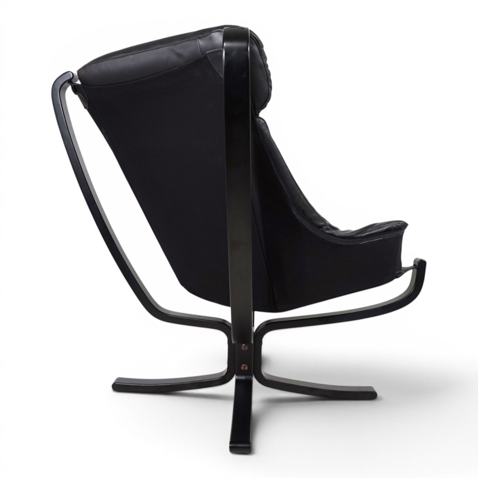 Poltrona Frau Viking Leather Lounge Chair door Sigurd Ressell, 1970 photo vintage