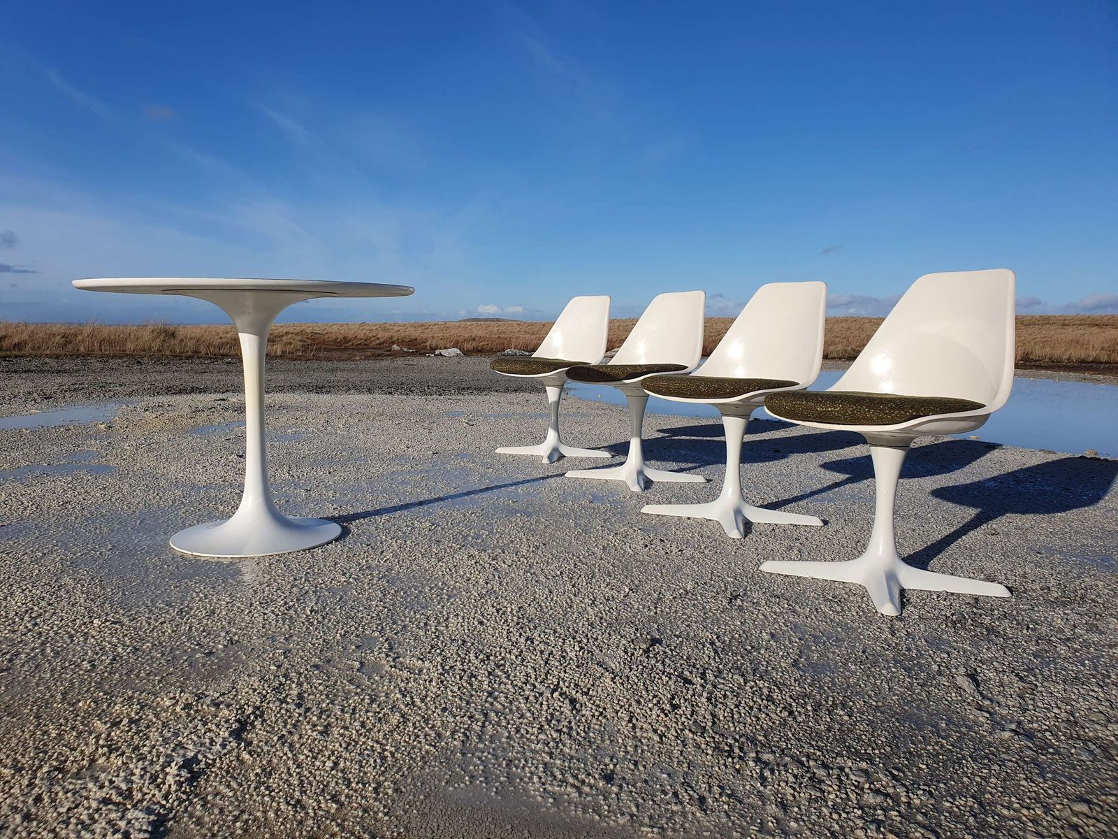 Maurice Burke For Arkana Of Bath. 'Tulip' Dining Suite. 1960s/70s. photo 650.0