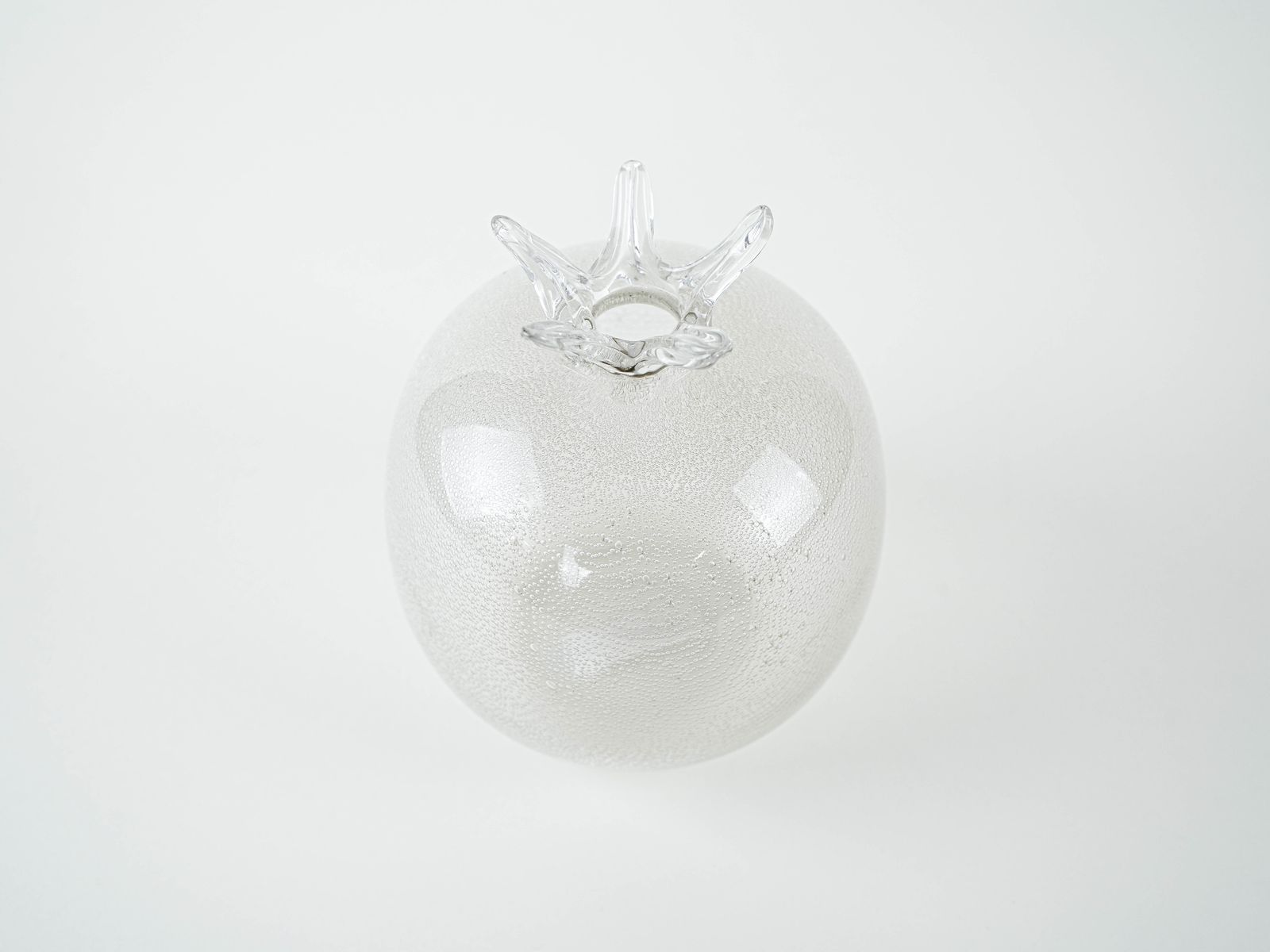 Vase en verre en forme de grenade, design danois, années 1970, fabriqué au Danemark photo Décoration
