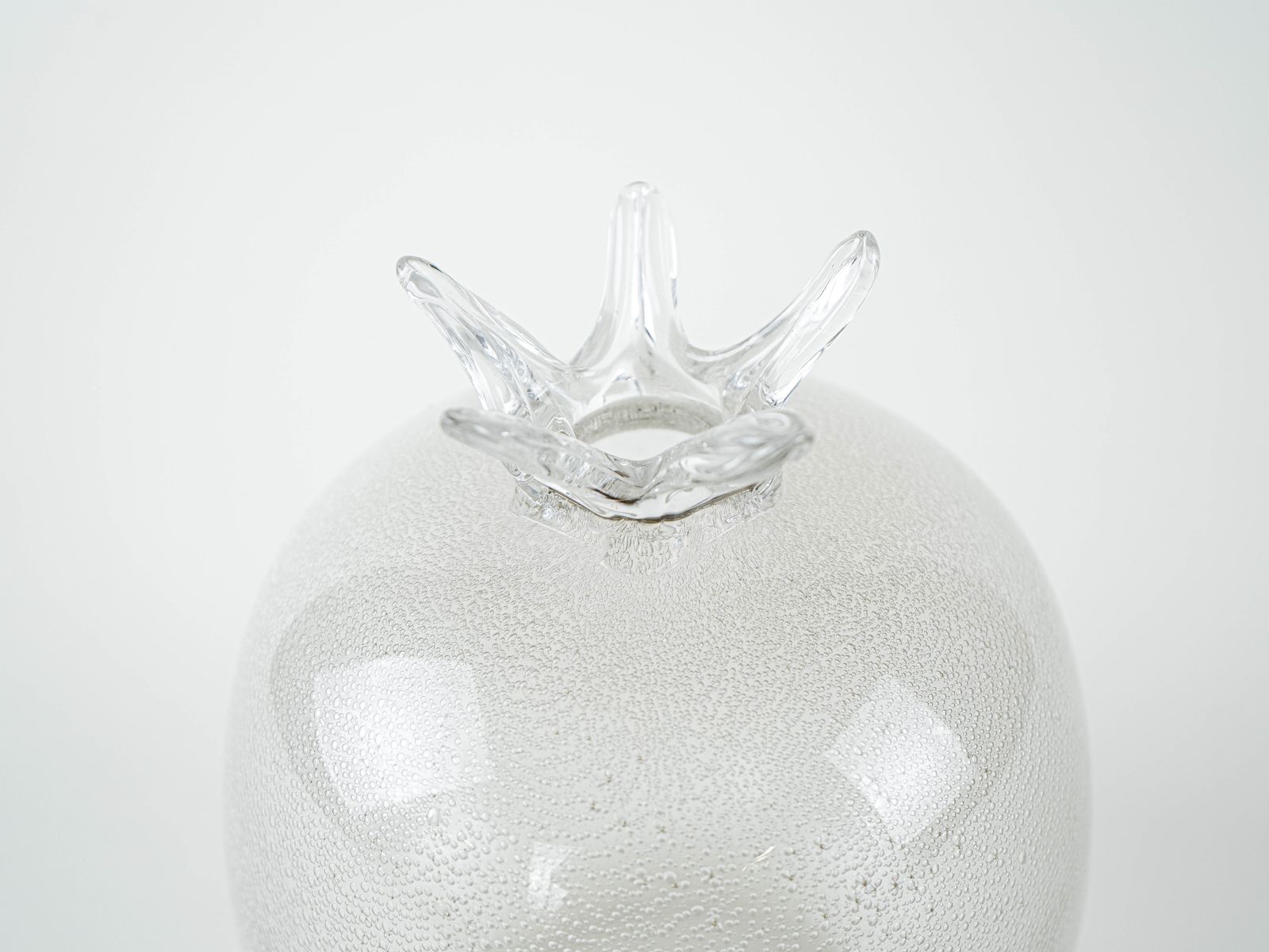 Glass Vase In The Shape Of A Pomegranate, Danish Design, 1970s, Made In Denmark photo 329.0