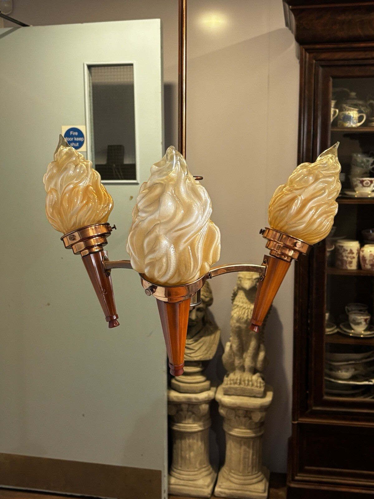 photo furniture Art Deco Torch Chandelier