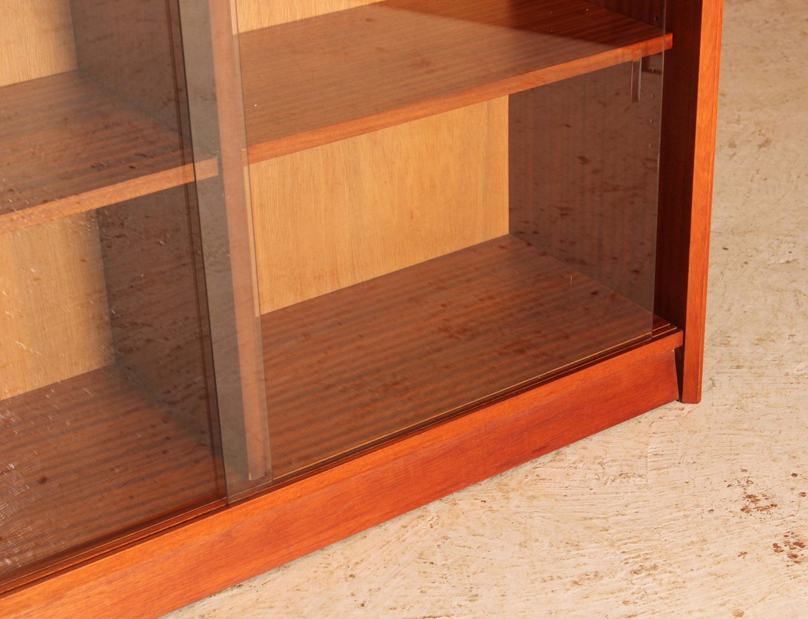 Mid Century Glazed Mahogany Bookcase By Herbert E Gibbs, Circa 1970s photo buy