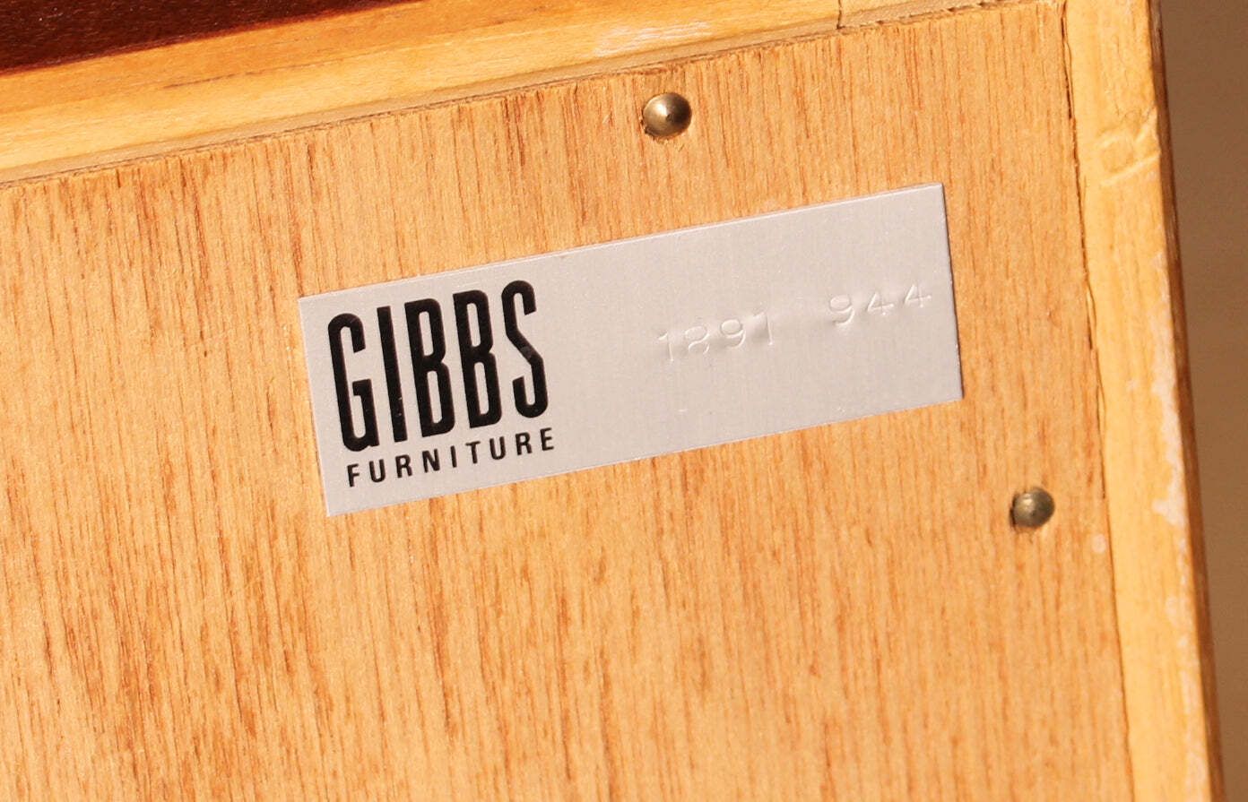 Furniture Mid Century Glazed Mahogany Bookcase By Herbert E Gibbs, Circa 1970s photo