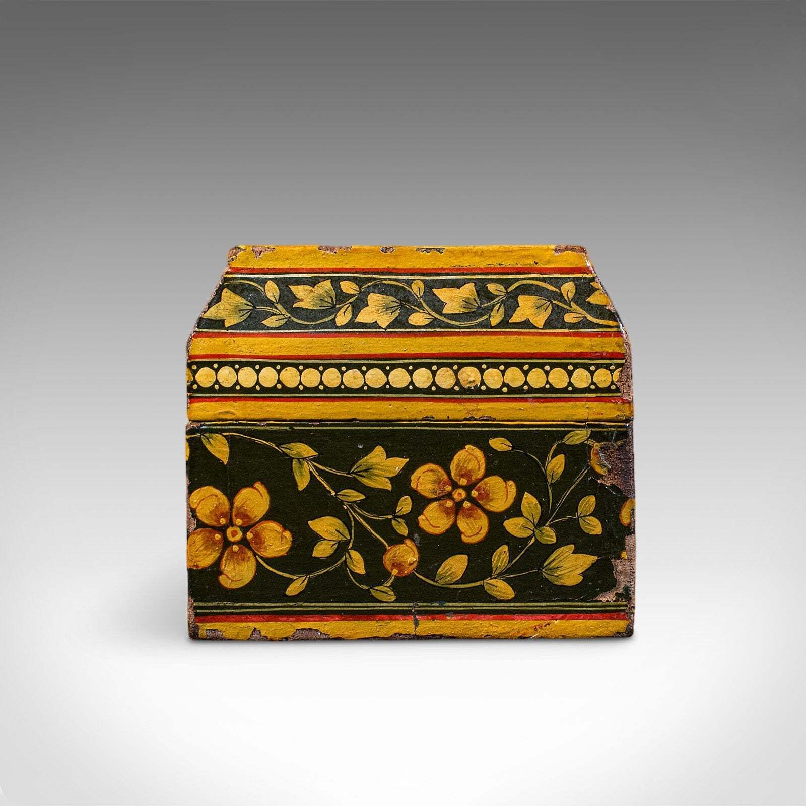 Antique Calligrapher's Quill Box, Austrian, Hand Painted, Pen Case, Edwardian photo vinterior