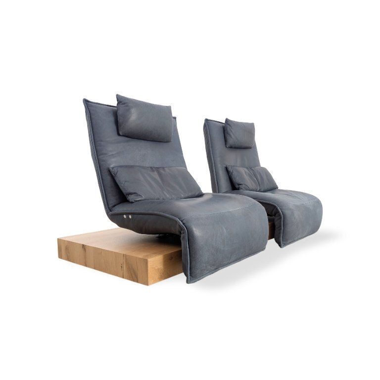 Original Koinor Epos 3 Sofa – Designer Two Seater Couch In Beam Oak photo for sale