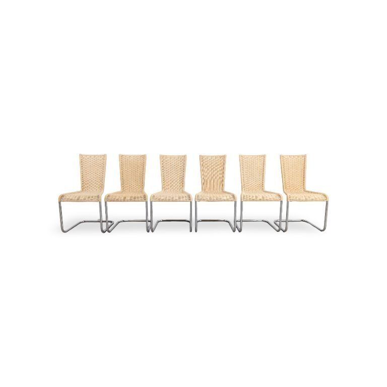 Set Of 6 Tecta Cantilever Chairs B20 / Wk724 Jean Prouve Cantilever Chairs