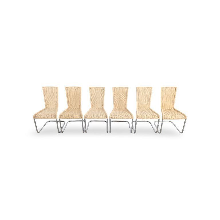 Set Of 6 Tecta Cantilever Chairs B20 / Wk724 Jean Prouve Cantilever Chairs photo furniture
