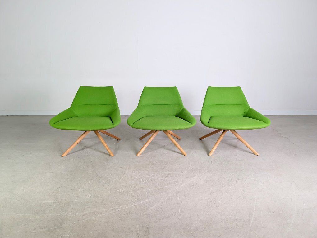 Set van 3 Inclass fauteuils Pillet Dunas XL groen – kantoor/lounge stoel photo furniture