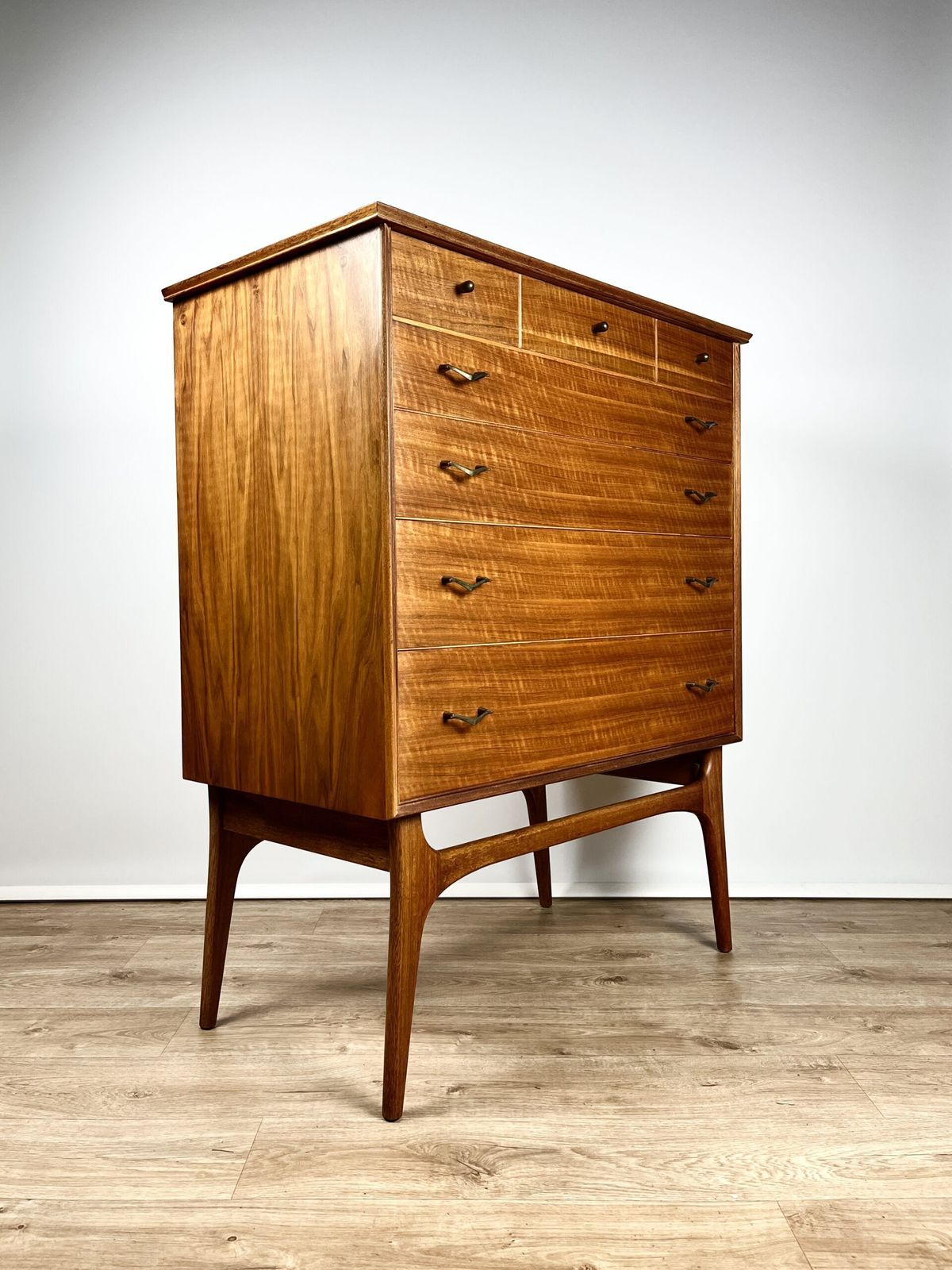 Alfred Cox Chest Of Drawers In French Walnut British 1950s photo vinterior