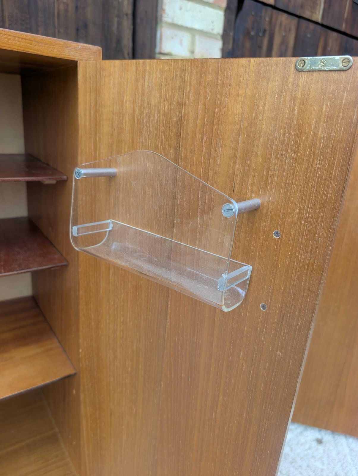 photo furniture Pair Of Mid Century Teak Retro Mismatched Cupboards / Filing Cabinets