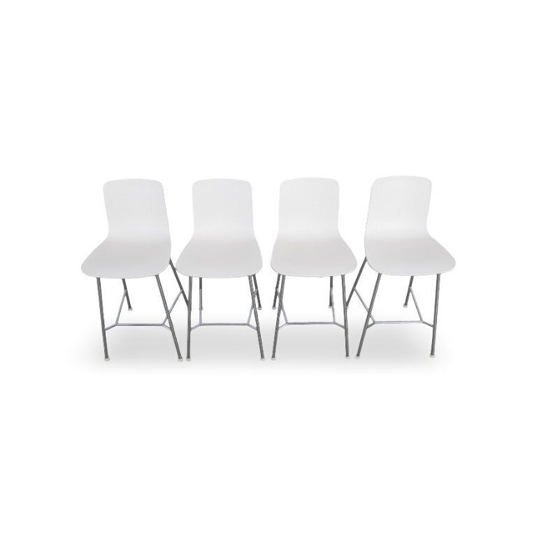 Set Of 4 Vitra Hal Re Bar Stools, Kitchen Version, Jasper Morrison photo furniture