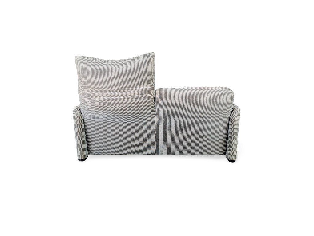 Cassina Maralunga Two Seater Sofa Vico Magistretti Corduroy Fabric Brown Grey photo buy