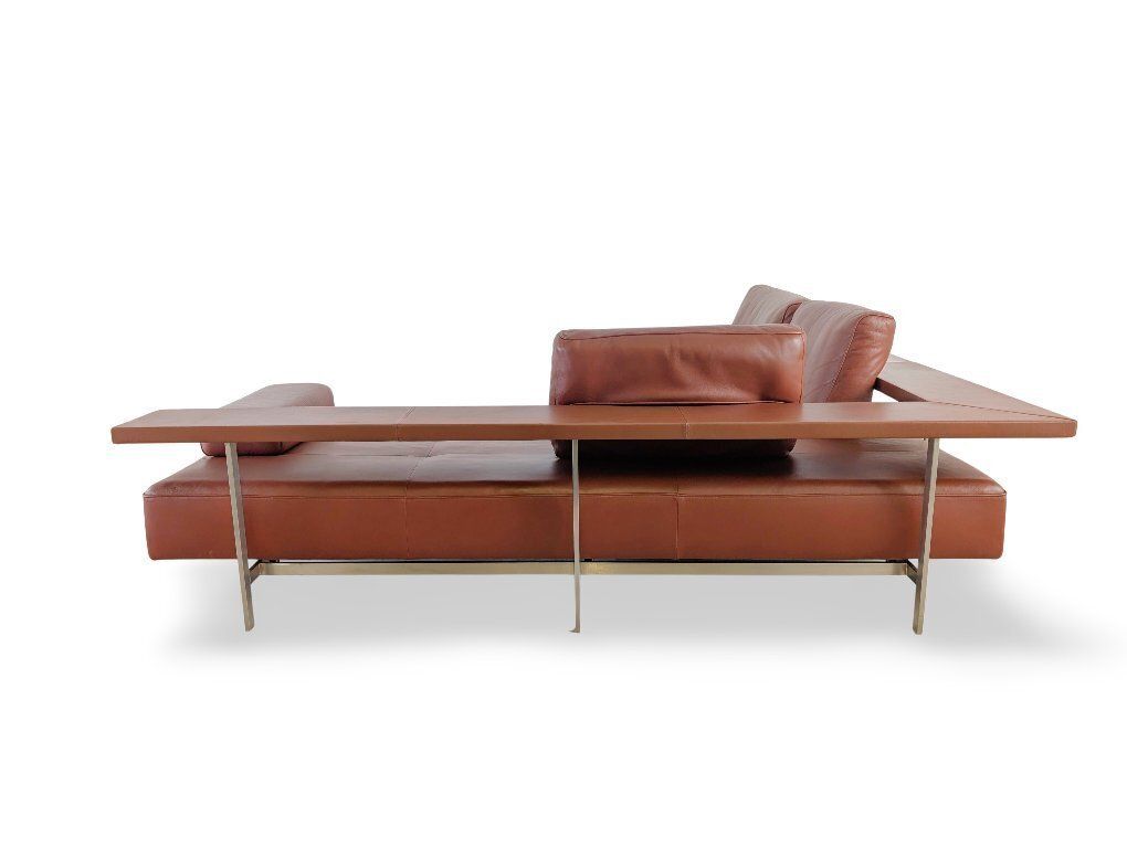 Rolf Benz hoekbank Dono 6100, design leer, bruin photo vinterior