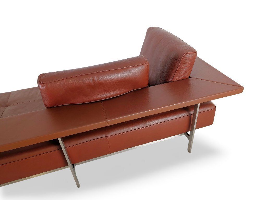 Rolf Benz hoekbank Dono 6100, design leer, bruin photo vintage