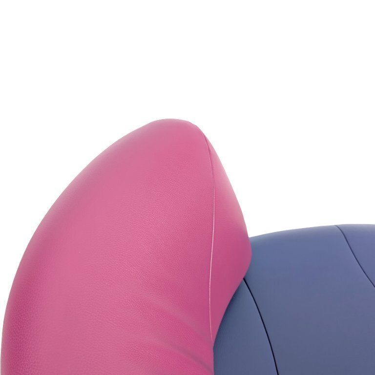 photo furniture 1x Chaise Longue Leolux Kikki Lounger Chaise Longue Leer Roze Blauw