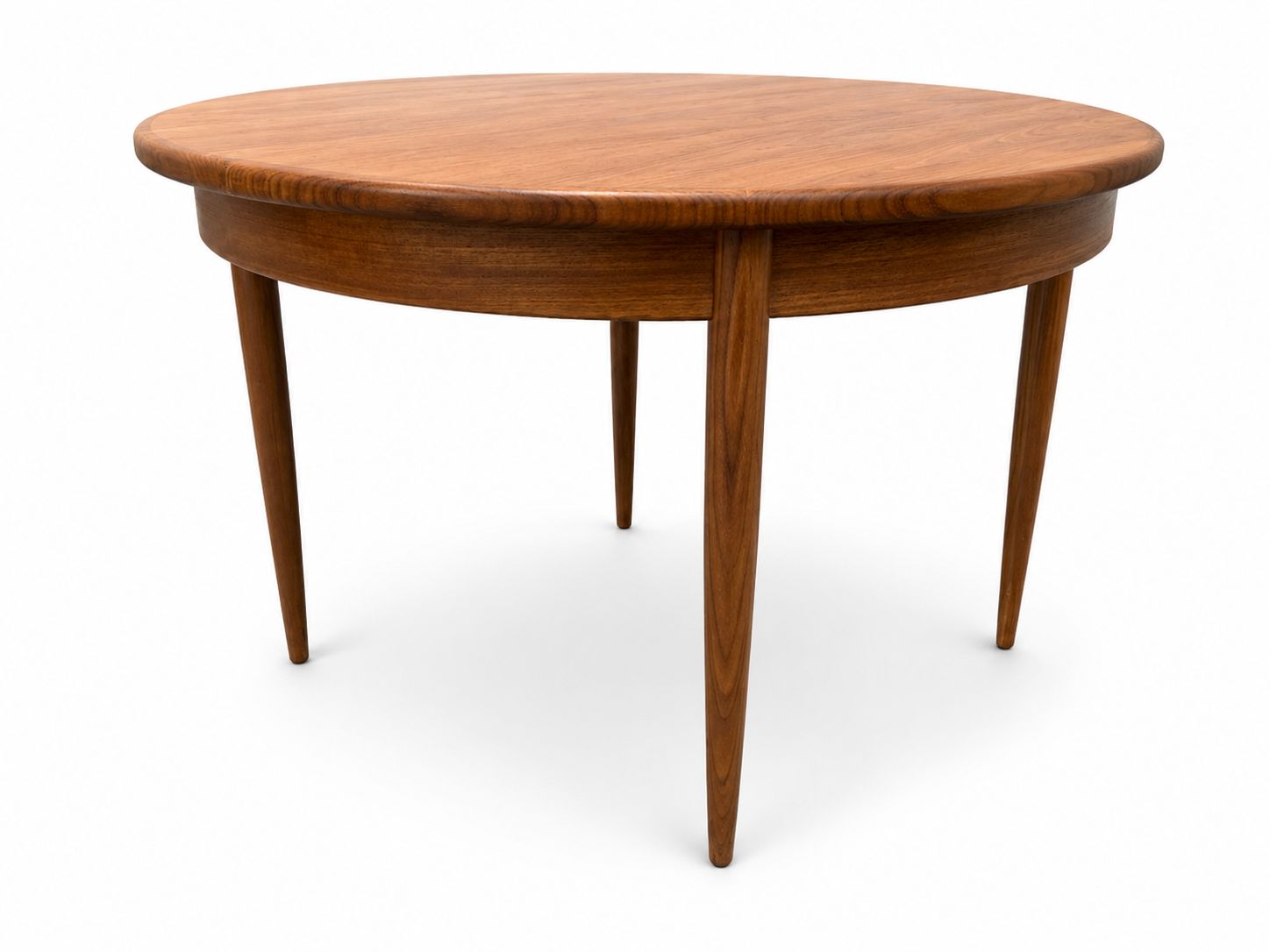 Mid Century G Plan Teak Extending Circular Dining Table, 1950 photo vinterior