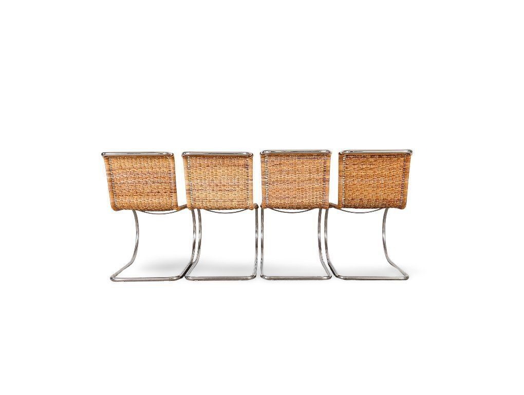 Set Of 4 Mies Van Der Rohe Mr10 Chairs Tecta B42 Cantilever Chairs photo vinterior