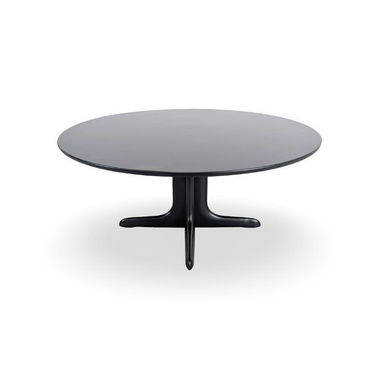 Vintage Design Eettafel, Zwart, Mid Century Modern, Jaren 1970, Duitsland