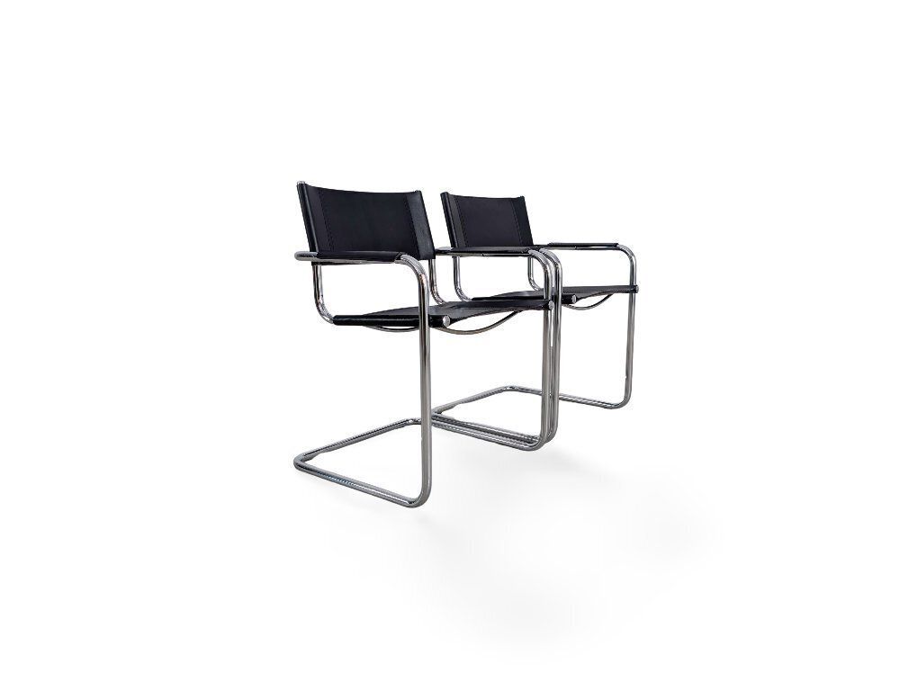 Lot de 2 chaises cantilever B34 Mart Stam Marcel Breuer Mg5 photo Mobilier