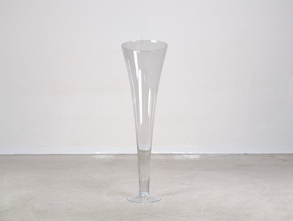 Designervloervaas, glazen vaas, 80 cm, modern photo for sale