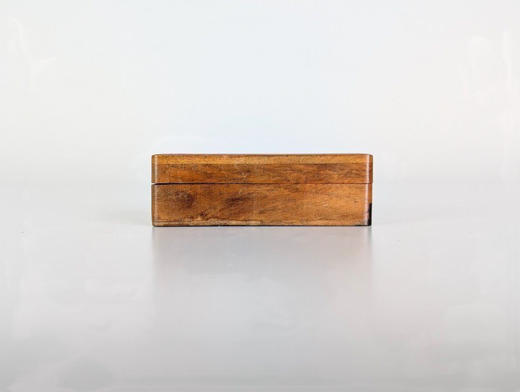 Vintage Wooden Box, Casket, Stamp Box, Jewelry Box, Casket photo for sale
