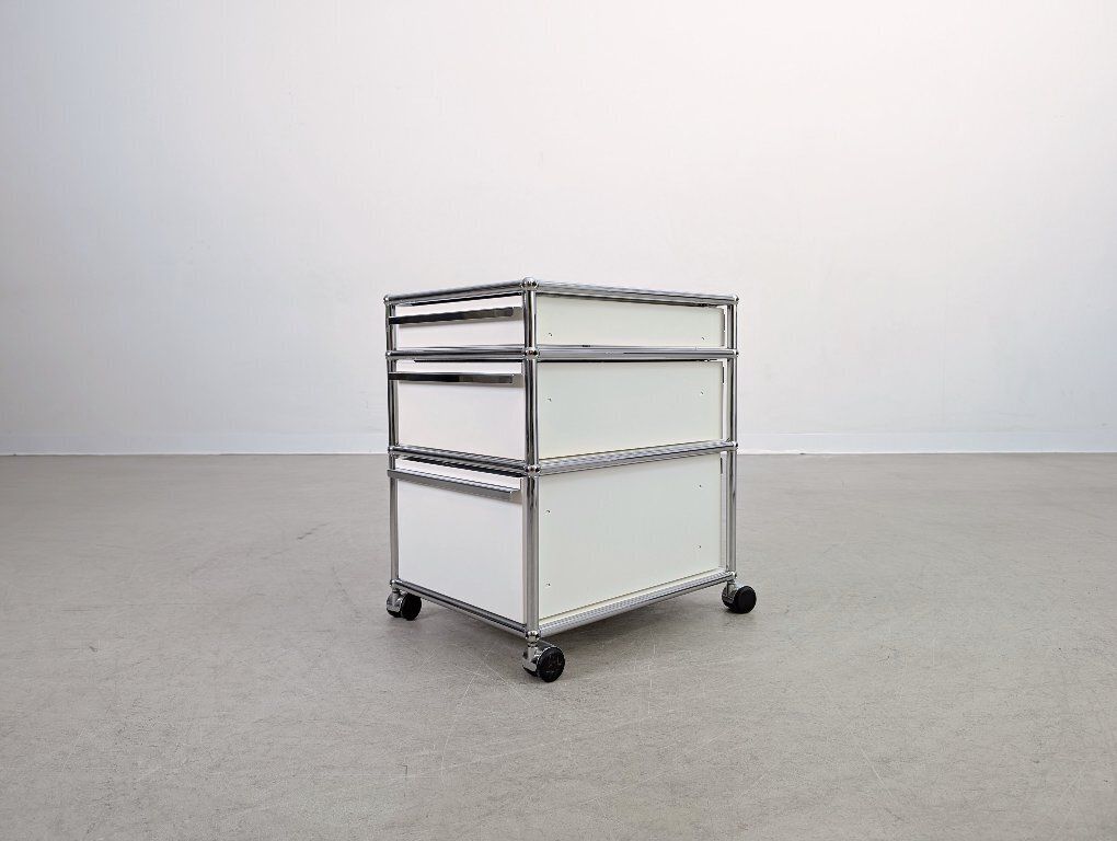 7x Usm Haller Rolling Container Office Cabinet Design White Fritz Trolley photo 852.0