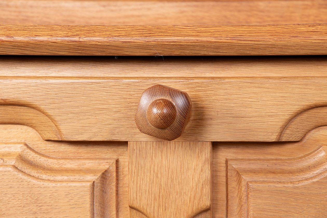Oak Sideboard By Guillerme And Chambron For Votre Maison 1960. photo furniture